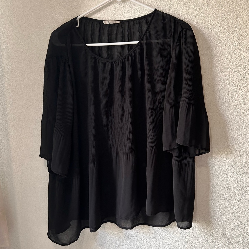 Pleione Black Women's Blouse